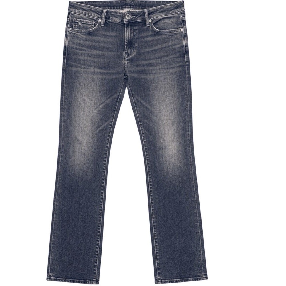 Silver Jeans Elyse Slim Bootcut Jeans Women's 14/33 Curvy Stretch Medium Wash